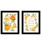 Trendy Decor 4U "Sunshine on My Mind- Oranges" Framed Wall Art for Living Room, Wall Art Print for Home Decor, Bedroom Wall Art by House Fenway