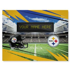 [Personalization Only] Official NFL Steelers - 62" x 84" Personalized Washable Rug