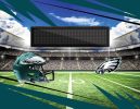 [Personalization Only] Official NFL Eagles - 62" x 84" Personalized Washable Rug