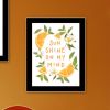 Trendy Decor 4U "Sunshine on My Mind- Oranges" Framed Wall Art for Living Room, Wall Art Print for Home Decor, Bedroom Wall Art by House Fenway