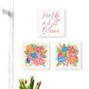 Trendy Decor 4U "Live Life in FULL Bloom!" Framed Wall Art for Living Room, Wall Art Print for Home Decor, Bedroom Wall Art by Heidi Kuntz