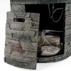 HOONAH 32'' STONE CIRCULAR MGO FIRE PIT W/ GREY TOP- 40,000 BTU