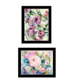 Trendy Decor 4U Abstract Florals to wish you Good luck, Success, Longevity; should keep you smiling Framed Wall Art for Living Room (Color: as Pic)