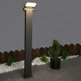 Inowel Outdoor Pathway Lights LED Bollard Light Landscape Path Light Modern Waterproof Driveway Lights 11706 (Color: Grey, size: 23.62in)